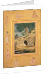 Page from the Late Shah Jahan Album: Prince and Ascetics, c. 1630 by Govardhan (attributed to)