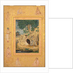 Page from the Late Shah Jahan Album: Prince and Ascetics, c. 1630 by Govardhan (attributed to)