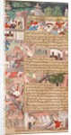 Page of disasters, from the Tarikh-i Alfi, c. 1595 by Unknown