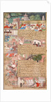Page of disasters, from the Tarikh-i Alfi, c. 1595 by Unknown