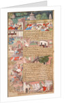 Page of disasters, from the Tarikh-i Alfi, c. 1595 by Unknown