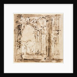 Pair of Drawings: Sketch of the Labyrinth of the Villa Pisani and Piazza San Marco…, 1773-1778 by Francesco Guardi