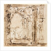 Pair of Drawings: Sketch of the Labyrinth of the Villa Pisani and Piazza San Marco…, 1773-1778 by Francesco Guardi