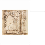 Pair of Drawings: Sketch of the Labyrinth of the Villa Pisani and Piazza San Marco…, 1773-1778 by Francesco Guardi