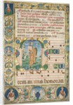 Pair of Graduals: Initial with St. Andrew and Mass for the Dead, c. 1480 by Jacopo Filippo d' Argenta