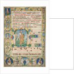 Pair of Graduals: Initial with St. Andrew and Mass for the Dead, c. 1480 by Jacopo Filippo d' Argenta