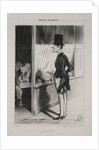 Parisian Emotions, plate 3: I Have Three Sous!, 1839 by Honoré Daumier