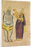Parvati Placing a Wedding Garland on Shiva, 1800s by Unknown