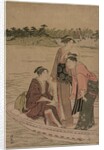 Passengers in a Ferry Boat on the Sumida River, 1784 by Torii Kiyonaga