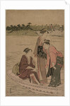 Passengers in a Ferry Boat on the Sumida River, 1784 by Torii Kiyonaga