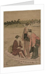 Passengers in a Ferry Boat on the Sumida River, 1784 by Torii Kiyonaga