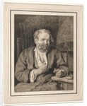 Peasant Sitting at a Table, Smoking a Pipe, 1817-1821 by Johann Nepomuk Strixner