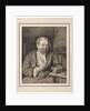 Peasant Sitting at a Table, Smoking a Pipe, 1817-1821 by Johann Nepomuk Strixner