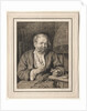 Peasant Sitting at a Table, Smoking a Pipe, 1817-1821 by Johann Nepomuk Strixner