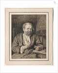 Peasant Sitting at a Table, Smoking a Pipe, 1817-1821 by Johann Nepomuk Strixner