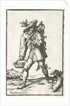 Peasant with Hoe, Basket and Hen by Ludolph Büsinck