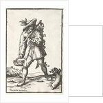 Peasant with Hoe, Basket and Hen by Ludolph Büsinck