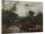 Peasants Crossing a Stream, c. 1670 by Jan Siberechts