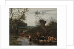 Peasants Crossing a Stream, c. 1670 by Jan Siberechts