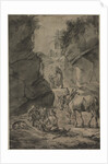 Peasants in a Rocky Landscape, second third 1600s by Jan Wouwerman