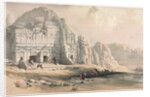 Petra, Eastern End of the Valley, 1839 by David Roberts