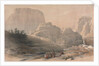 Petra, Lower End of the Valley, Viewing the Acropolis, 1839 by David Roberts