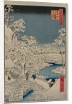 Picture of Twilight at the Drum Bridge in Meguro…, 1857 by Ando Hiroshige
