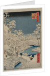 Picture of Twilight at the Drum Bridge in Meguro…, 1857 by Ando Hiroshige
