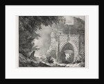 Picturesque and Romantic Journeys in Old France: Ruins of the Palace of the White Queen, 1824 by Alexandre-Evariste Fragonard