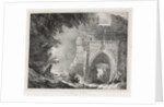Picturesque and Romantic Journeys in Old France: Ruins of the Palace of the White Queen, 1824 by Alexandre-Evariste Fragonard