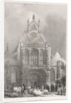 Picturesque and Romantic Trips in Old France, Franche-Compté: Front of the Church at Brou, 1825 by Richard Parkes Bonington