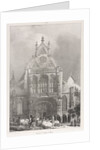 Picturesque and Romantic Trips in Old France, Franche-Compté: Front of the Church at Brou, 1825 by Richard Parkes Bonington