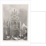 Picturesque and Romantic Trips in Old France, Franche-Compté: Front of the Church at Brou, 1825 by Richard Parkes Bonington