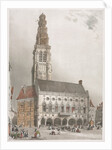 Picturesque Architecture in Paris, Ghent, Antwerp, Rouen: LHôtel de Ville, Arras, France, 1839 by Thomas Shotter Boys