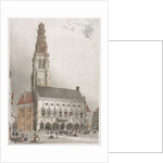 Picturesque Architecture in Paris, Ghent, Antwerp, Rouen: LHôtel de Ville, Arras, France, 1839 by Thomas Shotter Boys