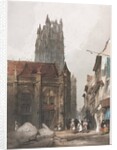 Picturesque Architecture in Paris, Ghent, Antwerp, Rouen: St. Laurent, Rouen, France, 1839 by Thomas Shotter Boys