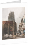 Picturesque Architecture in Paris, Ghent, Antwerp, Rouen: St. Laurent, Rouen, France, 1839 by Thomas Shotter Boys