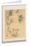 Pine Tree and Fungus, 19th century by Tsubaki Chinzan