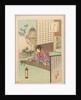 Playing the Koyo, A Lady from Nagoya of the Koka Era…, 1894 by Mizuno Toshikata