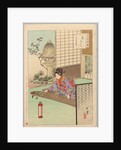 Playing the Koyo, A Lady from Nagoya of the Koka Era…, 1894 by Mizuno Toshikata