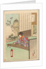 Playing the Koyo, A Lady from Nagoya of the Koka Era…, 1894 by Mizuno Toshikata