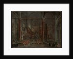 Pontifical Ceremony in SS. Giovanni e Paolo, Venice, 1782, c. 1783 by Francesco Guardi