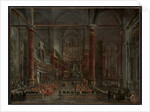 Pontifical Ceremony in SS. Giovanni e Paolo, Venice, 1782, c. 1783 by Francesco Guardi