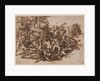 Poros Assailed by the Macedonian Army; Sketches of Animals, c. 1545/47 by Perino del Vaga