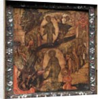 Portable Triptych Icon: The Resurrection and Anastasis, 1600s by Unknown