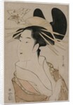 Portrait of a Courtesan Holding a Pipe…, mid 1790s by Ch?bunsai Eishi