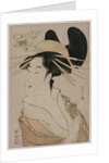 Portrait of a Courtesan Holding a Pipe…, mid 1790s by Ch?bunsai Eishi