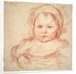 Portrait of an Infant, 1800s-1900s by Henri Cros