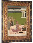 Portrait of Maharaja Savant Singh with Consort, Bani Thani, mid-1700s by Nihal Chand (attributed to)