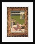 Portrait of Maharaja Savant Singh with Consort, Bani Thani, mid-1700s by Nihal Chand (attributed to)